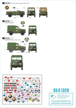 Star Decals 35-C1320 GAZ-69 1/35 – immagine 2