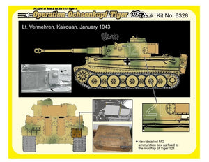 Dragon 6328 WWII German Pz.Kpfw.VI Tiger I Early Production 501 abt Operation Ochsenkopf 1/35 – imagen 6