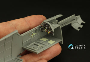 Quinta Studio QD32177 Bf 109E3/4 3D-Printed coloured Interior on decal paper (Trumpeter) 1/32 – imagen 8