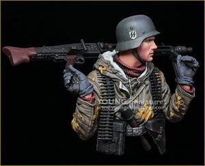 Young Miniatures YM1882 German Machine Gunner Eastern Front WWII 1/10 – zdjęcie 6