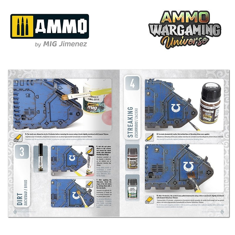 Ammo of Mig 6925 AMMO WARGAMING UNIVERSE Book 06 - Weathering Combat Vehicles (English, Castellano, Polski) – immagine 5