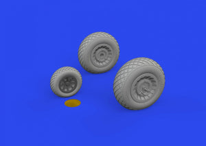 Eduard 648863 B-25J wheels HONG KONG MODELS 1/48