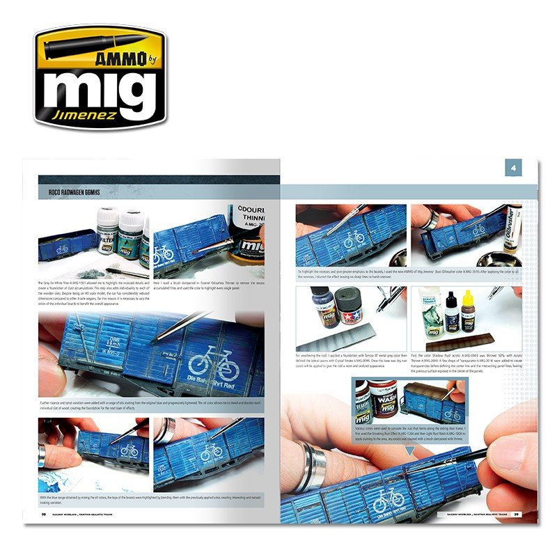 AMMO of Mig Jimenez 6250 MODELLING SCHOOL - RAILWAY MODELING: PAINTING REALISTIC TRAINS – immagine 6