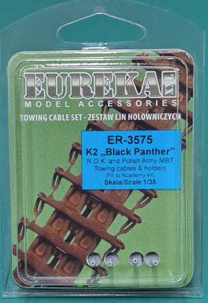 Eureka XXL ER-3575 K2 Black Panther MBT Towing Cables &amp;amp; Holders (Academy) 1/35 – immagine 2