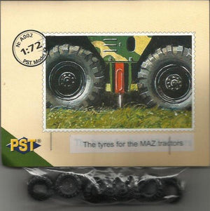 PST A002 THE TYRES FOR MAZ TRACTOR 1/72