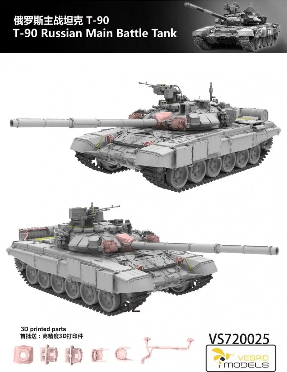 Vespid Models VS720025 T-90 Russian Main Battle Tank 1/72 – zdjęcie 2