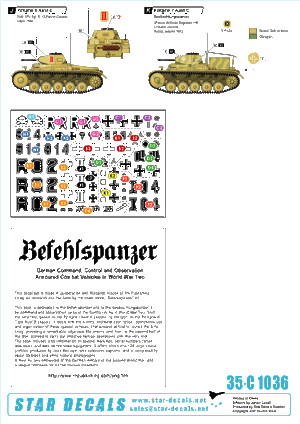 Star Decals 35-C1036 Befehlspanzer #1 1/35 – image 2