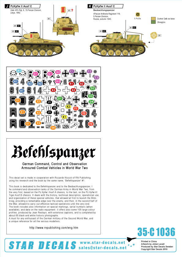 Star Decals 35-C1036 Befehlspanzer #1 1/35 – image 2