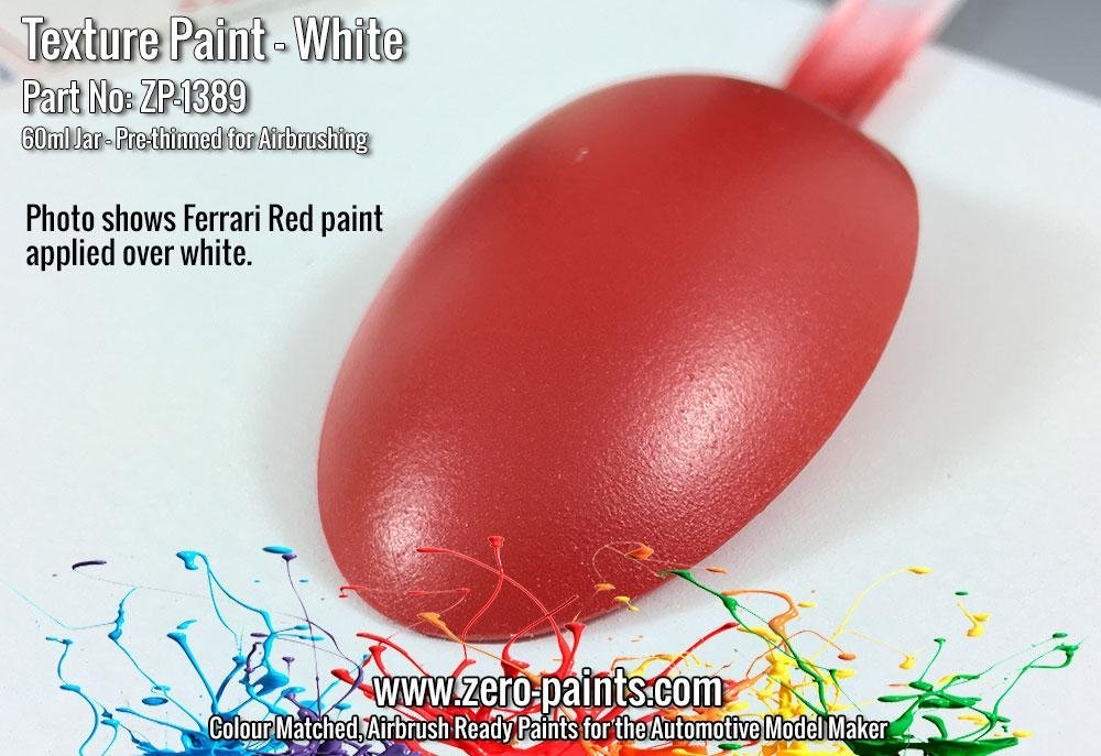 Zero Paints 1389-30 White Textured - Engines, Interiors etc 30ML – immagine 2