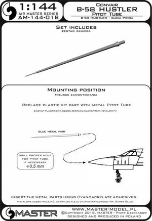 Master AM-144-018 Convair B-58 Hustler - Tube Pitot 1/144 – image 3