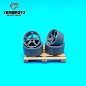 Yamamoto YMPRIM21 Advan Racing GT 4 18&amp;quot; + Tyres 1/24 – imagen 4