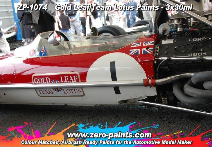 Zero Paints ZP-1074 Gold Leaf/Team Lotus 72 Paint Set 3x30ml – imagen 3