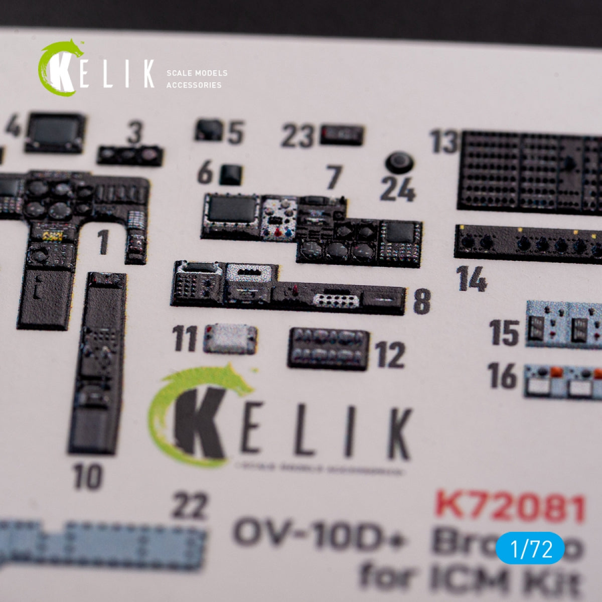 KELIK K72081 OV-10D+ &amp;quot;Bronco&amp;quot; interior 3D decals for ICM kit 1/72 – Bild 5