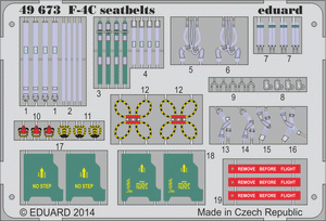Eduard 49673 F-4C seatbelts 1/48 ACADEMY