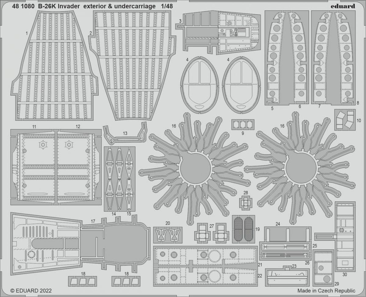 Eduard BIG49326 B-26K Invader ICM 1/48 – imagen 6