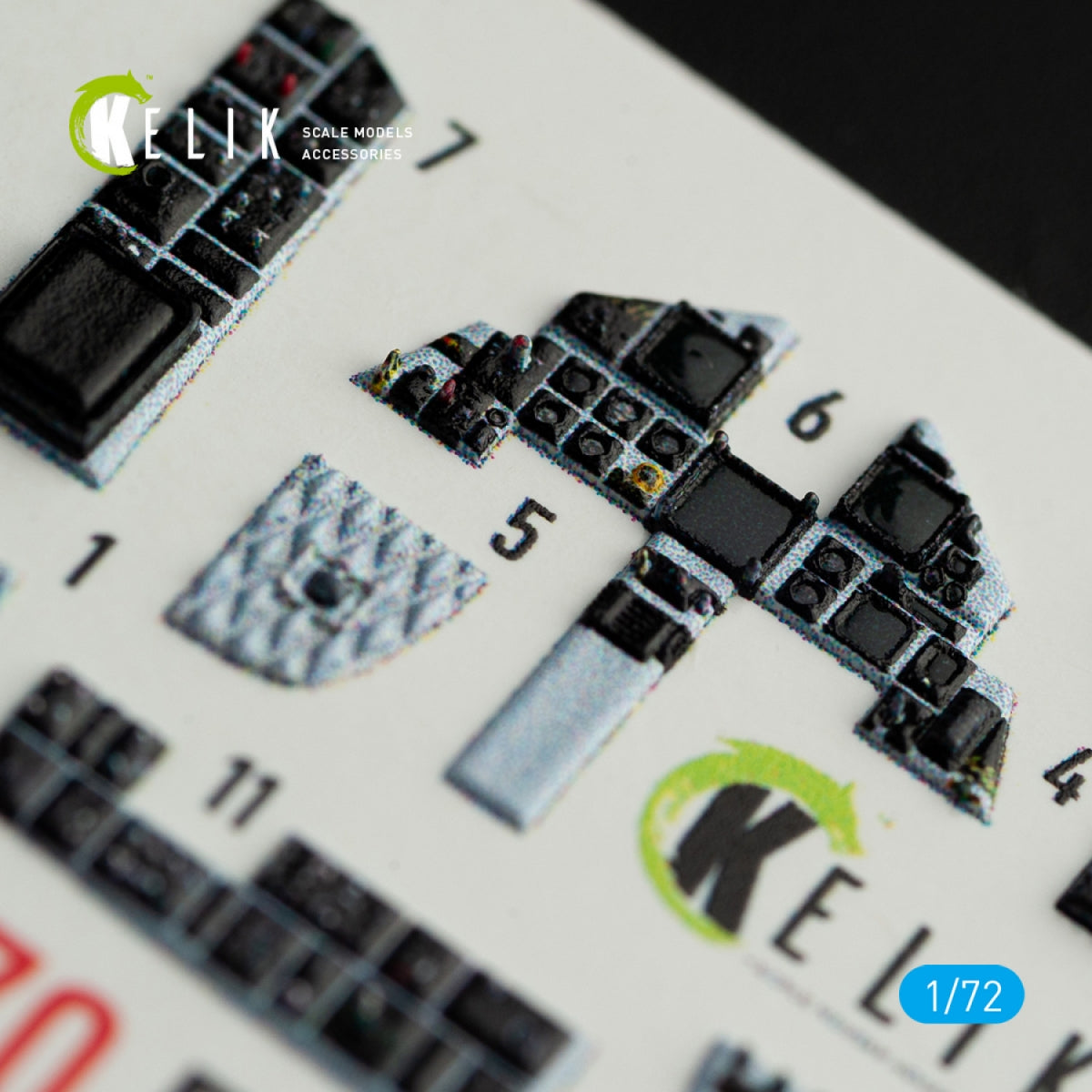 KELIK K72070 F-15E STRIKE EAGLE INTERIOR 3D DECALS FOR HASEGAWA KIT 1/72 – imagen 3