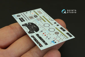 Quinta Studio QD32007 Yak-3 3D-Printed &amp;amp; coloured Interior on decal paper (for Special Hobby kit) 1/32 – immagine 4