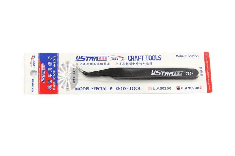 U-Star UA-90200E Straight Tweezer (pęseta stalowa- zakrzywiona)
