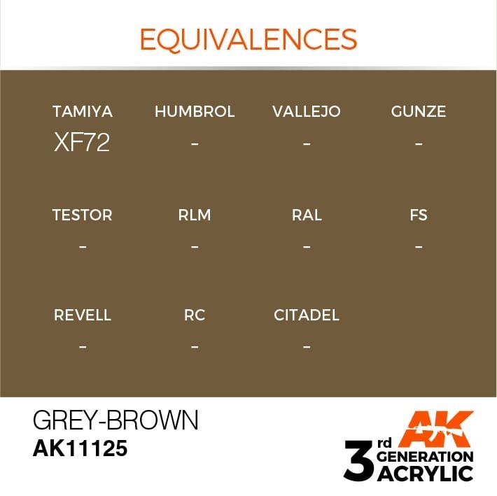 AK Interactive AK11125 GRAY-BROWN – STANDARD 17ml – image 3