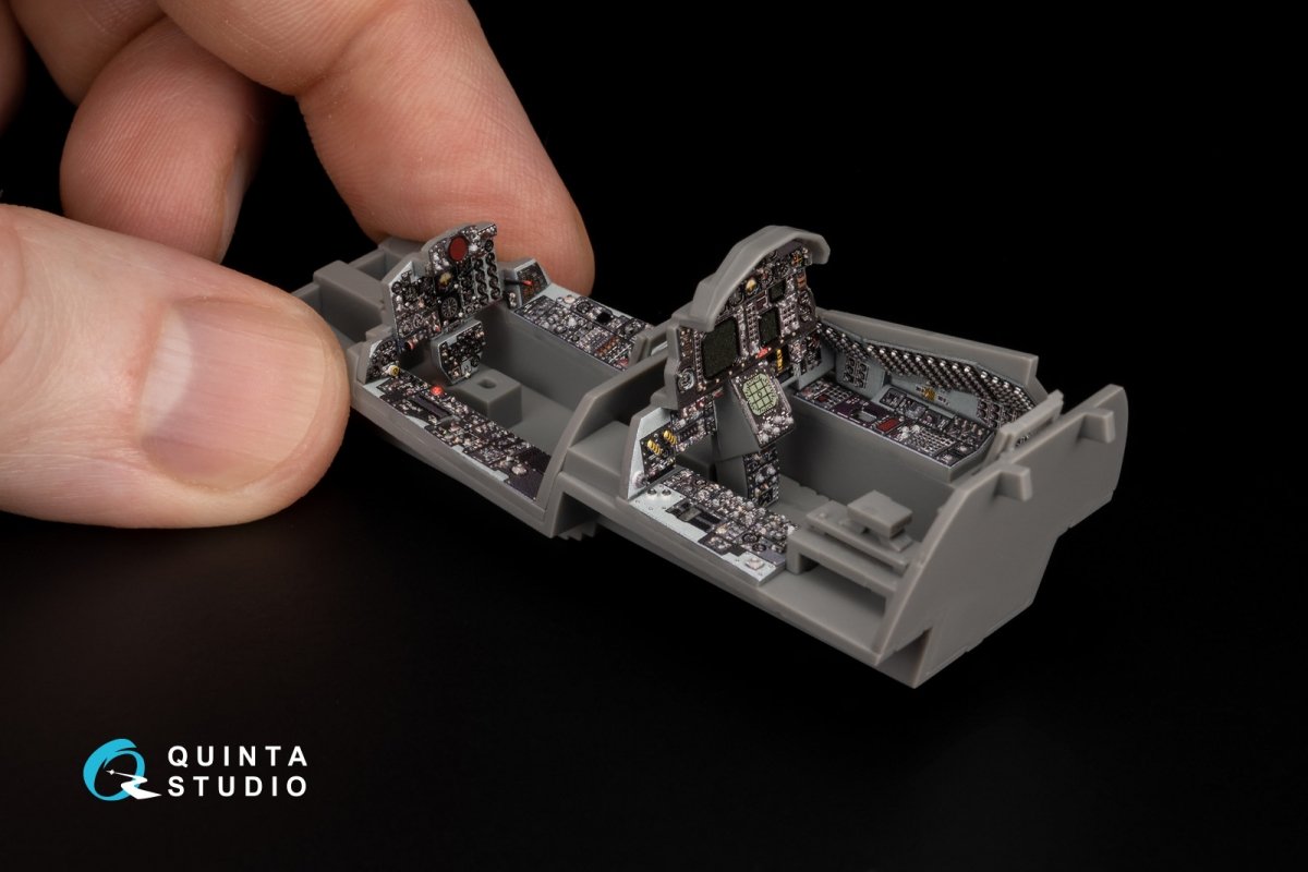 Quinta Studio QD+48342 F-4G late 3D-Printed &amp;amp; coloured Interior on decal paper (Meng) (with 3D-printed resin parts) 1/48 – imagen 9