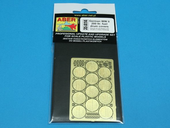Aber 35A114 German WWII 200ltr. fuel drum covers 1/35 – imagen 5