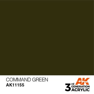 AK Interactive AK11155 COMMAND GREEN – STANDARD 17ml