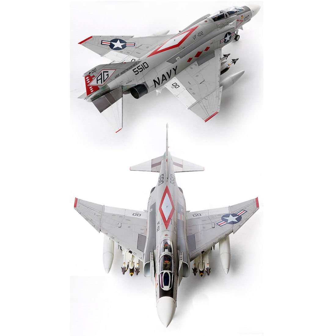 Academy 12323 USN F-4J VF-102 Diamondbacks 1/48 – immagine 8