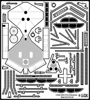 MK1 Design MD-20021 US Navy Aircraft Carrier CV-6 Enterprise Detail Up Parts Dx for Trumpeter 1/200 – imagen 67