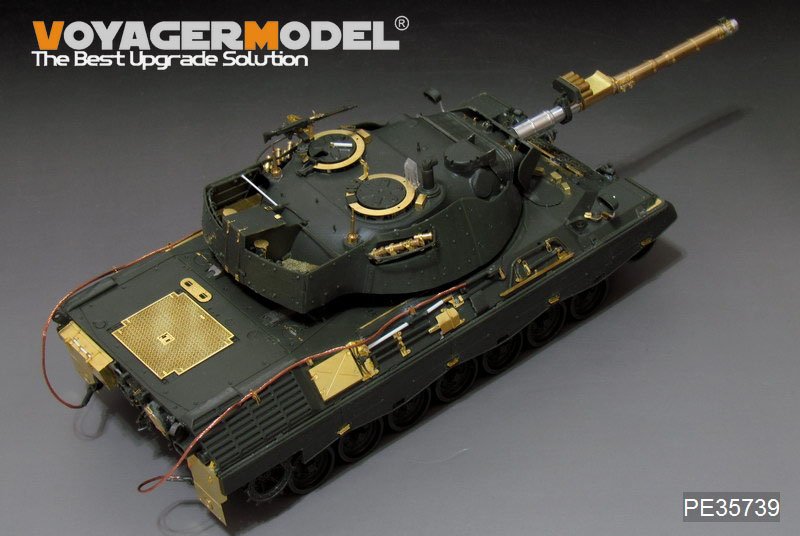 Maquette Voyager PE35739 du char de combat principal allemand Leopard 1A5 version B, incluant le canon (pour MENG TS-015), échelle 1/35 – image 2