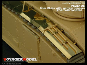 Voyager Model PE35105 WWII French Char BI-bis with narrow fenders (B ver include Gun barrel) for TAMIYA 35282 1/35 – imagen 4
