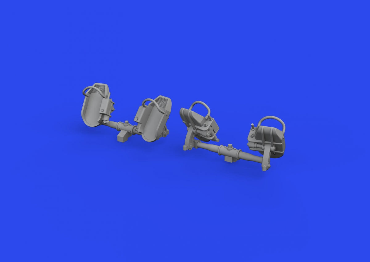 Eduard 632192 Bf 109E rudder pedals early PRINT 1/32 – immagine 3