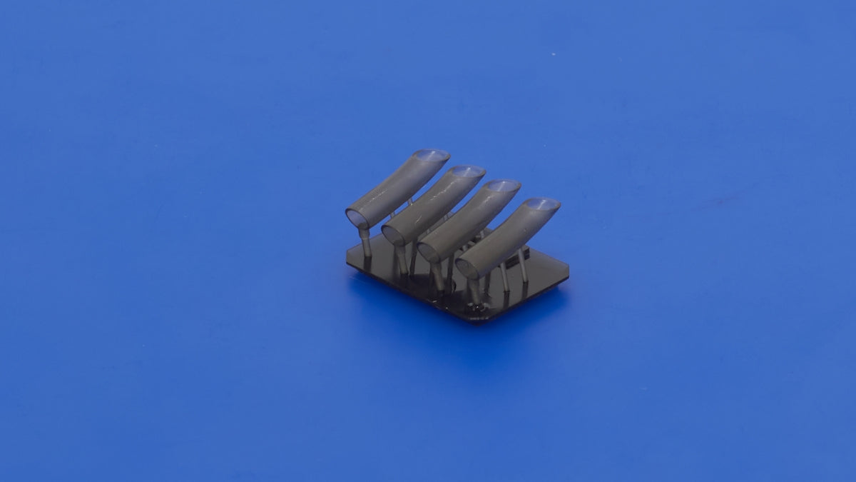Omask 104820 Hs 129 Exhausts curved (for Hasegawa/Hobby 2000) 3D print 1/48 – imagen 3