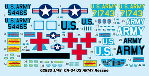 Trumpeter 02883 CH-34 US ARMY Rescue 1/48 – imagen 12