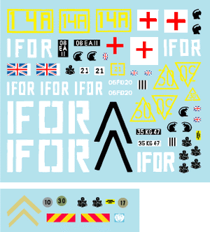 Star Decals 35-C1067 The Light Infantry. IFOR Bosnia. FV432, Scimitar and Warrior ISV 1/35 – imagen 2