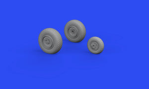 Eduard 648687 Ar 234B wheels HOBBY 2000, HASEGAWA 1/48 – imagen 2