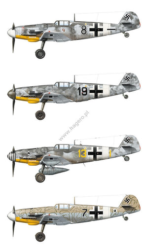 Kagero 15034 Messerschmitt Bf 109s over the Mediterranean Part I (kalkomania/decals) EN/PL – Bild 7