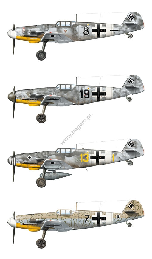 Kagero 15034 Messerschmitt Bf 109s over the Mediterranean Part I (kalkomania/decals) EN/PL – Bild 7