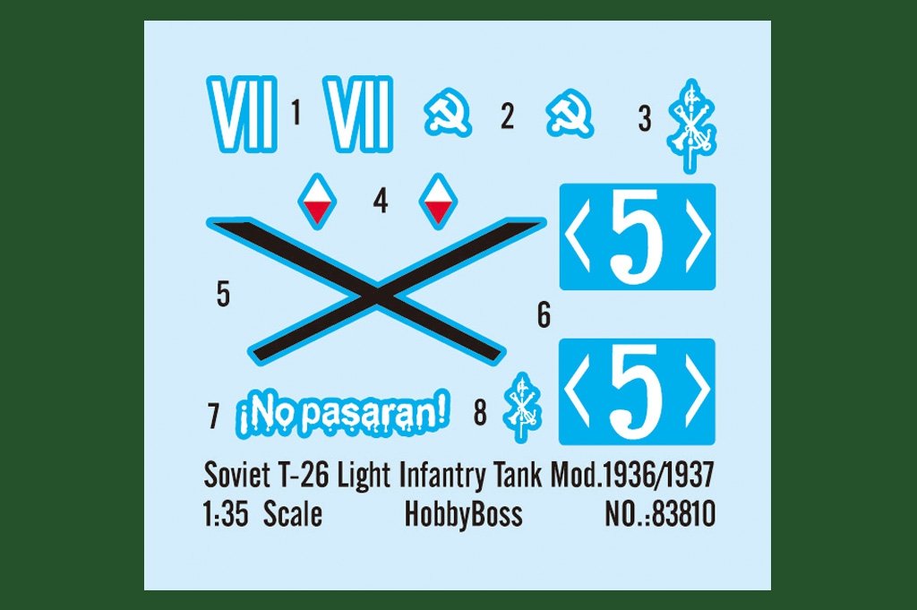 Hobby Boss 83810 Soviet T-26 Light Infantry Tank Mod.1936-1937 1/35 – imagen 4