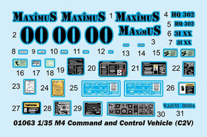 Trumpeter 01063 M4 Command and Control Vehicle (C2V) 1/35 – imagen 4