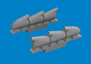 Eduard 672408 Spitfire Mk. V three-stacks exhaust rounded PRINT Tamiya 1/72 – imagen 4
