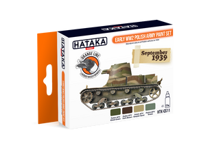 Hataka HTK-CS11 ORANGE LINE – Early WW2 Polish Army paint set 4x17ml