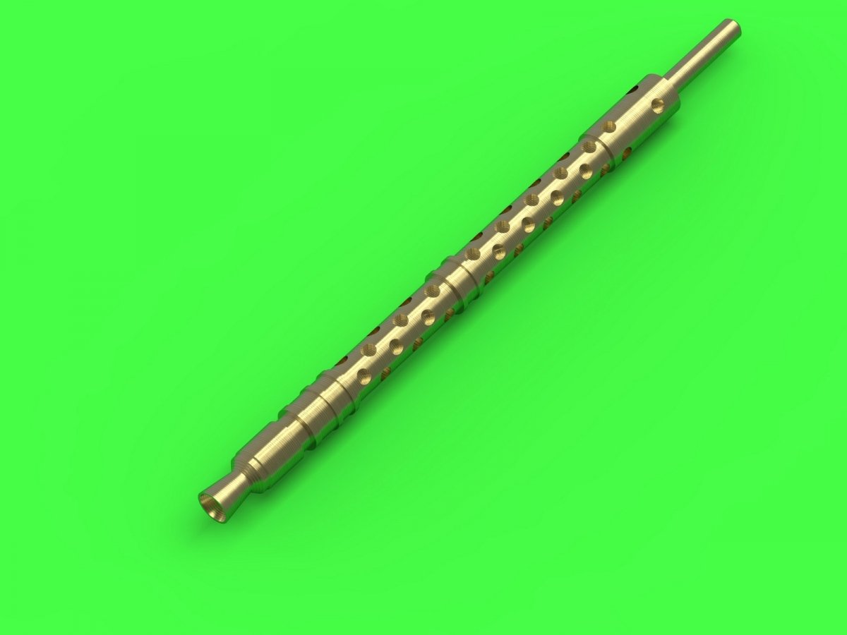 Canons de mitrailleuse allemande Master GM-72-024 MG-34 (7,92 mm) - version avec chemise de refroidissement perforée - utilisée par l&amp;#39;infanterie et sur les premiers chars (2 pièces) 1/72 – image 2