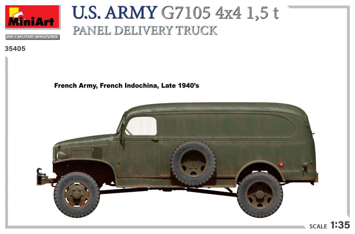 MiniArt 35405 U.S. ARMY G7105 4х4 1,5 t PANEL DELIVERY TRUCK 1/35 – imagen 7