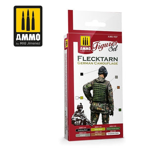 AMMO of Mig Jimenez 7037 Flecktarn German Camouflage Figures Set 6x17ml – image 2