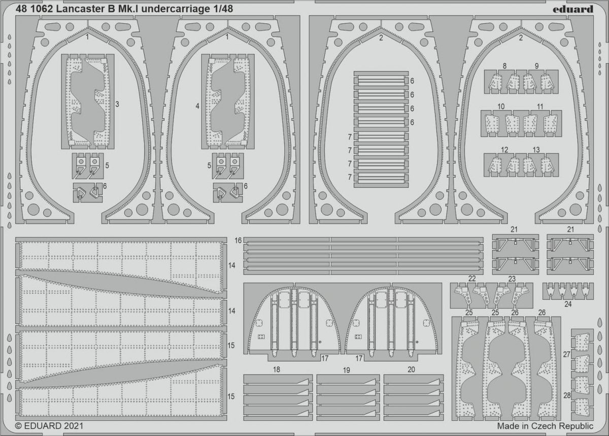 Eduard BIG49308 Lancaster B Mk. I PART II HONG KONG MODELS 1/48 – immagine 2