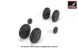 Armory Models AW48037 Yak-28 wheels w/ weighted tires 1/48 – imagen 3