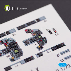 KELIK K72004 F-5F &amp;quot;TIGER II&amp;quot; FULL INTERIOR 3D DECALS FOR DREAM MODEL KIT 1/72 – imagen 2