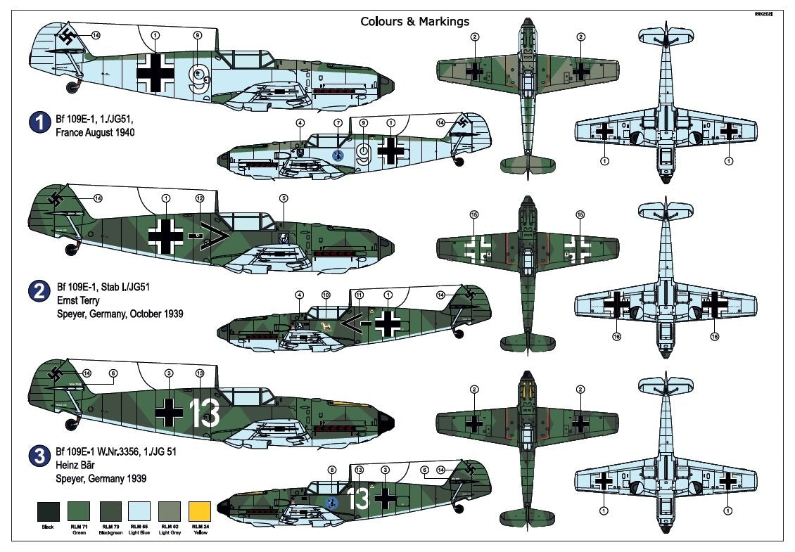 AZ Modèle AZ7699 Bf 109E-1 &amp;quot;JG.51&amp;quot; 1/72 – image 2