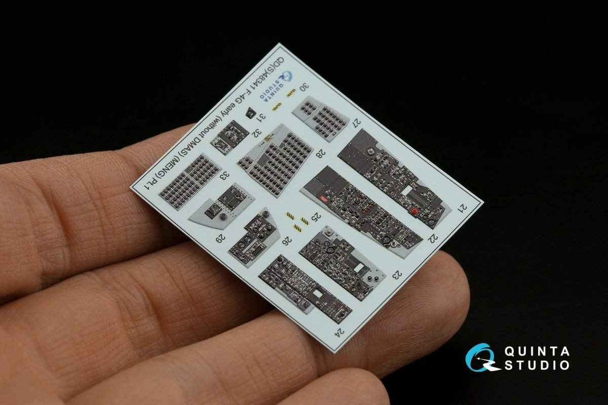 Quinta Studio QDS-48341 F-4G early 3D-Printed &amp;amp; coloured Interior on decal paper (Meng) (Small version) 1/48 – Bild 3