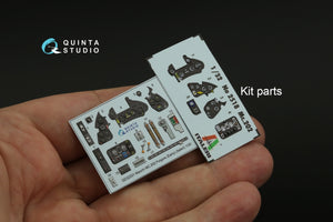 Quinta Studio QD32201 Macchi MC.202 Folgore Early 3D-Printed &amp;amp; coloured Interior on decal paper (Italeri) 1/32 – immagine 13
